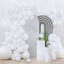 PartyWoo Pearl White Balloons 85 pcs Different Sizes Pack of 18 12 10 5 Inch White Latex Balloon Arch Kit Garland for Wedding Bridal Graduation Baby Shower Birthday Party Decorations White-Z30