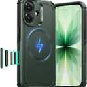 ESR for iPhone 17 Case, 7X Military-Grade Drop Protection, Shock-Absorbing Rugged Cover with Camera Control Button, MagSafe Accessories Compatible, Cyber Series, Olive Green