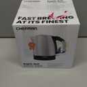 Chefman Stainless Steel Electric Kettle w/ 360 Swivel Base, Auto Shut Off & Boil Dry Protection, BPA-Free Interior and Cool-Touch Handle, 7+ Cup Capacity, 1.7 Liter, 1500W