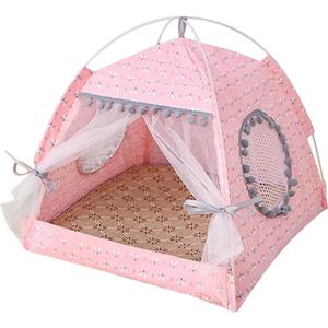 Pet Nest Cat Tent Bed Pet Products The General Closed Cozy Hammock with Floors Cat House Pet Small Dog House Accessories Products Washable Small Pet Bed( D, Medium)