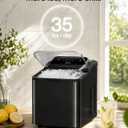 Typhur Nugget Ice Maker Countertop, One-Touch Deep Cleaning, Midnight Black