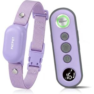 PATPET Dog Shock Collar with Remote Control - 4000FT Safe Training Collar | IPX7 Waterproof 3 Modes(Beep/Vibration/Shock) Shock Collar for Dogs 8-120Lbs, Rechargeable for Small Medium Large Dogs
