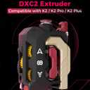 Creality Official DXC2 Extruder, Upgrade K2 Plus/K2/K2 Pro Extruder Kit, Innovative Dual Gear Design and Magnetic Snap Structure, 3D Printer Extrusion Accessories for K2 Series