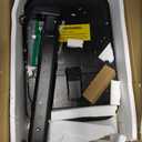 Kitstorack TV Tray Table, Adjustable Height & Rounded Metal Corners, Snack Table for Couch, Sofa, Bed, Chair, Living Room, C Shaped End Side Table for Eating, Dinner or Laptop, Small Spaces, Black