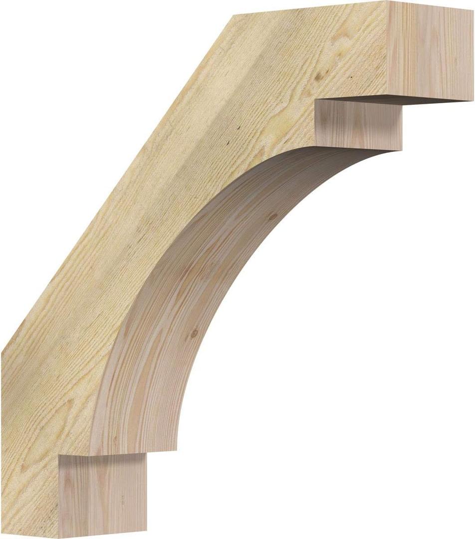 Ekena Millwork BRC06X24X24MRC00RDF 6"W x 24"D x 24"H Merced Rough Sawn Knee Brace, Douglas Fir