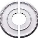 Ekena Millwork CM12BR2 Bradford Split Ceiling Medallion, (12-1/2"Outer Diameter, 3-7/8"Inner Diameter, 3/4"Projection, 6-5/8" Canopy)., Factory Primed