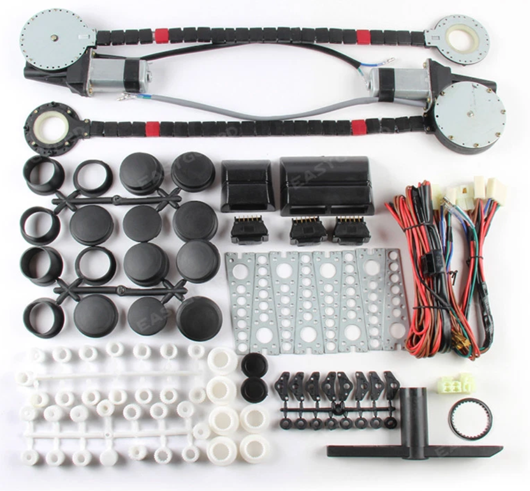 2 Door Electric Power Window Kits Japanese Motor Technology DC12V Universal Fit