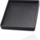 Small Square Serving Tray (5.9 inch), Durable Black Tray for Desserts & Organization, Lightweight for Coffee, Drinks, Party, Seasoning, Perfume and Display.