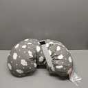 Momcozy Original Nursing Pillow for Breastfeeding-Innovative Safety Guard - Wider Feeding Pillows for More Support for Mom & Baby- Easier Nursing & Hand Free- Fit for All, Removable Cotton Cover (Grey)