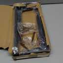 12"x6" Heavy Duty Shelf Brackets - 300lb Hidden Countertop Support L-Bracket for Granite/Quartz,1/5" Thick Shelf Brackets Industrial Metal Black (2 Pack)