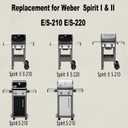 7635 15.3 Inch Flavorizer Bars for Weber Spirit I & II 200 Series,Spirit 200 & GS4 Spirit II E210, Spirit II E220, Weber Spirit S210, S215,E210, E220 with Front Control (7635-3PCX)