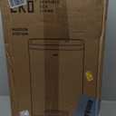 Arlopu 13.2 Gallon Step Trash Can, Stainless Steel Garbage Bin, Soft-Close Rubbish Bin with Removable Plastic Inner Bucket, Fingerprint-Proof, Lid Dustbin, Suit for Kitchen Home (Silver, 50L)