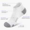 Felicigeely Ankle Athletic Running Socks Low Cut Sports Socks Breathable Cushioned Tab Socks for Men Women 6 Pairs, Size: 9-12