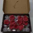 1000Pieces Artificial Rose Petals with 24 Pack LED Tea Lights Candle, Flameless Battery Operated Candles,Romantic Decorations Special Night Set for Valentines, Wedding Decor