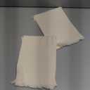 Luxury Decorative Hand Towels Bathroom: 2 Packs 14X30 100% Cotton Turkish Absorbent Soft Face Towel Set for Boho Bathroom Decor Kitchen Hotel Spa Farmhouse Guest Tea Gift (Cream White, 14"x30")