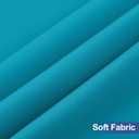 homing 2 Pack Rectangle Table Cloth, Elastic Fitted Fabric Tablecloth Fits for 5 Foot Folding Tables, Washable Table Cover for Picnic, Camping, Indoor & Outdoor (Teal, 30" x 60")