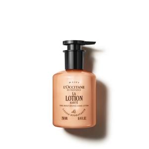 L'OCCITANE La Lotion Fast Absorbing Hand & Body Cream, Shea Butter, Verbena Citrus, Intensive Nourishing & Moisturizing Treatment For Dry, Cracked Skin