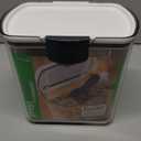 PrepWorks PKS-120 Plastic 2.5-Quart ProKeeper Grain Storage Container with Hinged Lid, 1 Piece, Clear and Black
