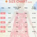 QRT Hawaiian Girls Red Dress CostumeSunglasses Flower Hair Clip,Princess Sundress Halloween Cosplay Beach Party Outfit (110)