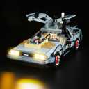 VONADO Light Kit Compatible with Lego Delorean 10300 - Lego Sets Not Included, Led Lighting Kit Compatible with Lego Back to The Future Time Machine Time-Travel Car (Standard Version)