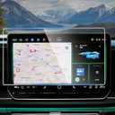 INTGET Navigation Screen Protector for 2025 VW Volkswagen Tiguan Accessories SE SEL R-Line Car GPS Tempered Glass Center Touch Screen Display Touchscreen Protective Film (15inch)