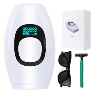 IPL Hair Removal,Laser Hair Removal At-Home for Women Men, 999,999 Flashes Permanent Removal Device on Facial Legs Arms Bikini Line