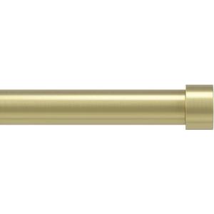 Umbra Cappa Curtain Rod  1-Inch Drapery Rod Extends from 36 to 66 Inches, Includes 2 Matching Finials, Brackets & Hardware, Brass