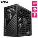 MSI MPG A850GS PCIE5, Fully Modular Gaming 850W Power Supply, 80+ Gold, Dual 12V-2x6 Cables, Server-Grade Capacitor, ATX 3.1 & PCIe 5.1 Ready, Low-Noise, Semi Digital