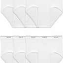 Fruit of the Loom Men's Underwear Briefs, Tag Free & Moisture Wicking, Assorted Color Multipacks (4X-Large Big, 6 Pack - White - Big Man)