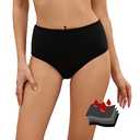 Leoparts Period Swimwear Leakproof Bikini Bottoms Black High Waisted Coverage Swimsuit Bottom for Girls Teens Women S