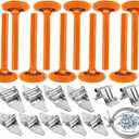 Garage Door Hardware Kit, Roller/Hinge/Top Bracket/Wire Rope, 2" Garage Door Roller Nylon Layer Stem for 7' Height Garage Doors