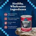 Blue Buffalo Wilderness Adult Wet Dog Food, High-Protein & Grain-Free, Made with Natural Ingredients, Salmon & Chicken Grill, 12.5-oz. Cans, 12 Count