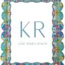 Scalloped Magnetic Acrylic Picture Frame, Multicolor Pink and Blue, 5x7, Colorful Abstract Art Pattern, Holds Vertical or Horizontal Photos
