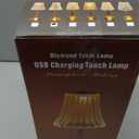 HEQET Cordless Table Lamps for Home,Table,Dining Room, Gold Rechargeable Lamps, USB Charge 12'' Tall LED Brass Portable Outdoor Indoor Table Lamp with Built-in Dimmer