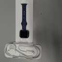 Apple Watch Series 9 [GPS + Cellular 41mm] Smartwatch with Silver Stainless Steel Case with Storm Blue Sport Band S/M. Fitness Tracker, Blood Oxygen & ECG Apps, Always-On Retina Display