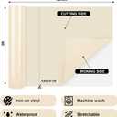 2 x GIRAFVINYL Cream Heat Transfer Vinyl 12" X 5 FT Beige Iron on Vinyl for Clothes and Fabric, Easy to Weed Skin Color HTV Compatible with Vinyl Cutter