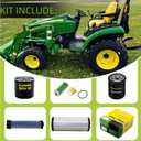 Hedie Air Filter Maintenance Kit Fit for John D 2025R(2013-2018) 1025R(-2017) 2 Series Compact Tractors Hydraulic Oil Filter Fuel Filter Replacement(LVA21036 Kit)