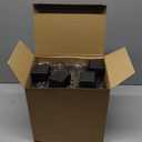 Landical 100 Pcs Jewelry Ring Gift Box 2'' x 2'' x 1'' Cardboard Earring Ring Boxes Small Black Gift Box with Velvet and Sponge Liner Pendant Case Bulk for Necklace Bracelet Earring Display Wedding