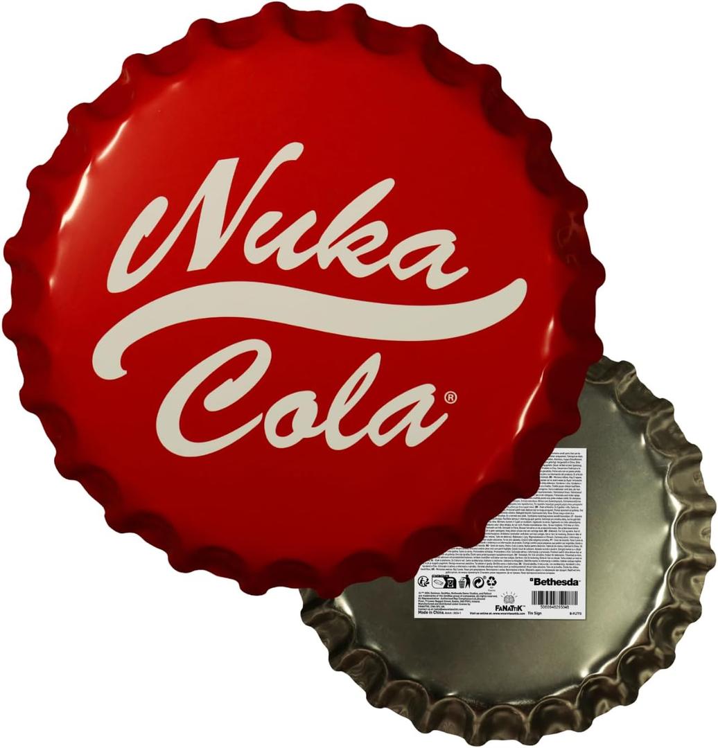 Fanattik Fallout Nuka-Cola Bottle Cap Tin Sign