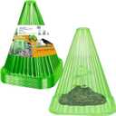 Garden Cloches,20 Pack Reusable Plant Bell Cover,Bell Jar Cloches for Protection Against Sun, Frost, Snails Etc. (Green)