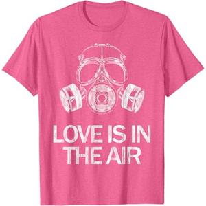 Love Is In The Air Funny Anti-Valentine's Day T-Shirt S