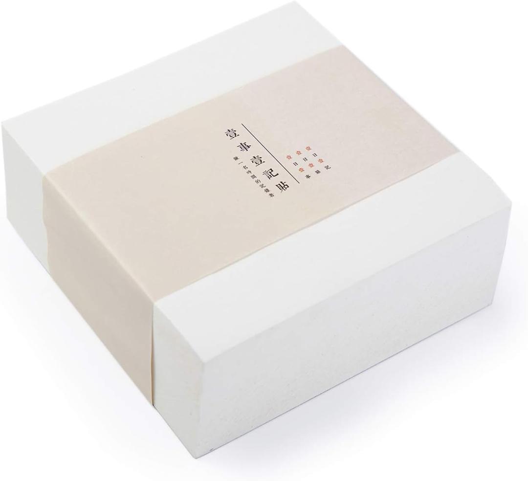 VANRA Note Cube 4 x 4 Inch (Not Sticky) Memo Cube Refill (No Holder) Tear-Off Pages (Not Loose) Blank Scratch Pads, 400-Sheets/Cube (Ivory White)