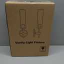 MOKATNG Wall Sconces Set of Two, Black and Gold Bathroom Sconces with Clear Glass, Hardwired Sconces Wall Decor Set of 2, Modern Wall Light Fixtures for Bathroom Mirror Living Room Bedroom Hallway