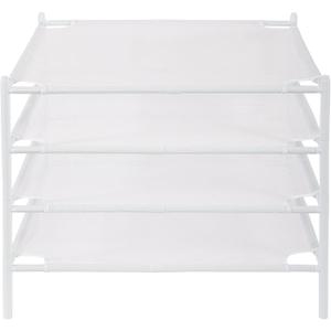 STO STO Sweater Drying Rack, 4-Pack Stackable Mesh Clothes Drying Rack, Laundry Drying Rack for Sweaters, Socks, Toys, White