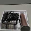 4.8IN Longer Electric Foot Callus Remover with 80pcs Sandpaper Discs, Professional Aluminum Callus Remover for Feet, Stepless Speed Control Pedicure Tools for Dead Skin (Pink)