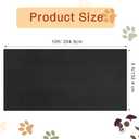 Drydiet Extra Large Dogs Playpen Mat Kennel Flooring for Dogs 120'' x 60'' Washable Floor Covering Reusable Waterproof Non Slip Rug Whelping Pad Kennel Incontinence Housebreak, Dark Gray(PVC)
