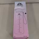 AKASO 32oz Water Bottles with Motivational Time Marker & Straw, Leakproof, Safety Lock, Tritan BPA Free, Water Jug for Fitness Gym Sports Office (Peach)