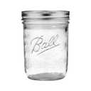 3 x Ball Wide Mouth Glass Mason Jars with Lids and Bands, Used for Canning, Pickling, Juice, Jam, Jelly, Pint Size 16 Ounce (Pack of 3)