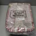 Threehoney 3Pcs Large Merry Christmas Tree Gift Storage Baskets Xmas Ball Collapsible Storage Bin Empty Candy Decor Canvas Laundry Basket Foldable Box with Handle for Home Office (Red,Cute Style)