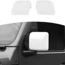 RT-TCZ for Jeep JL Side Mirror Cover Trim White for Jeep Wrangler JL JLU 2018-Present for Gladiator JT 2020-Present White Exterior Accessories 2pcs